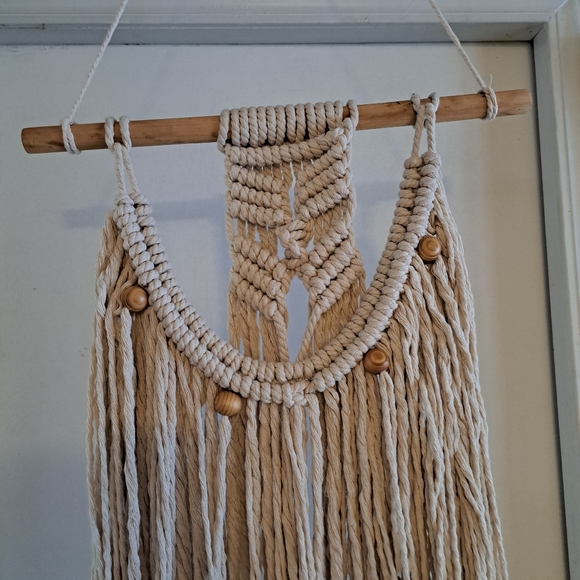 Macrame Wall Hanging Decor - Picture 3 of 7